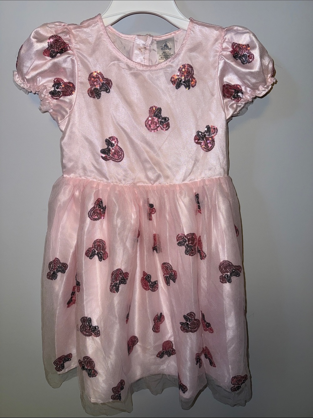 Disney Pink Sequin Minnie Mouse Tulle Party Dress